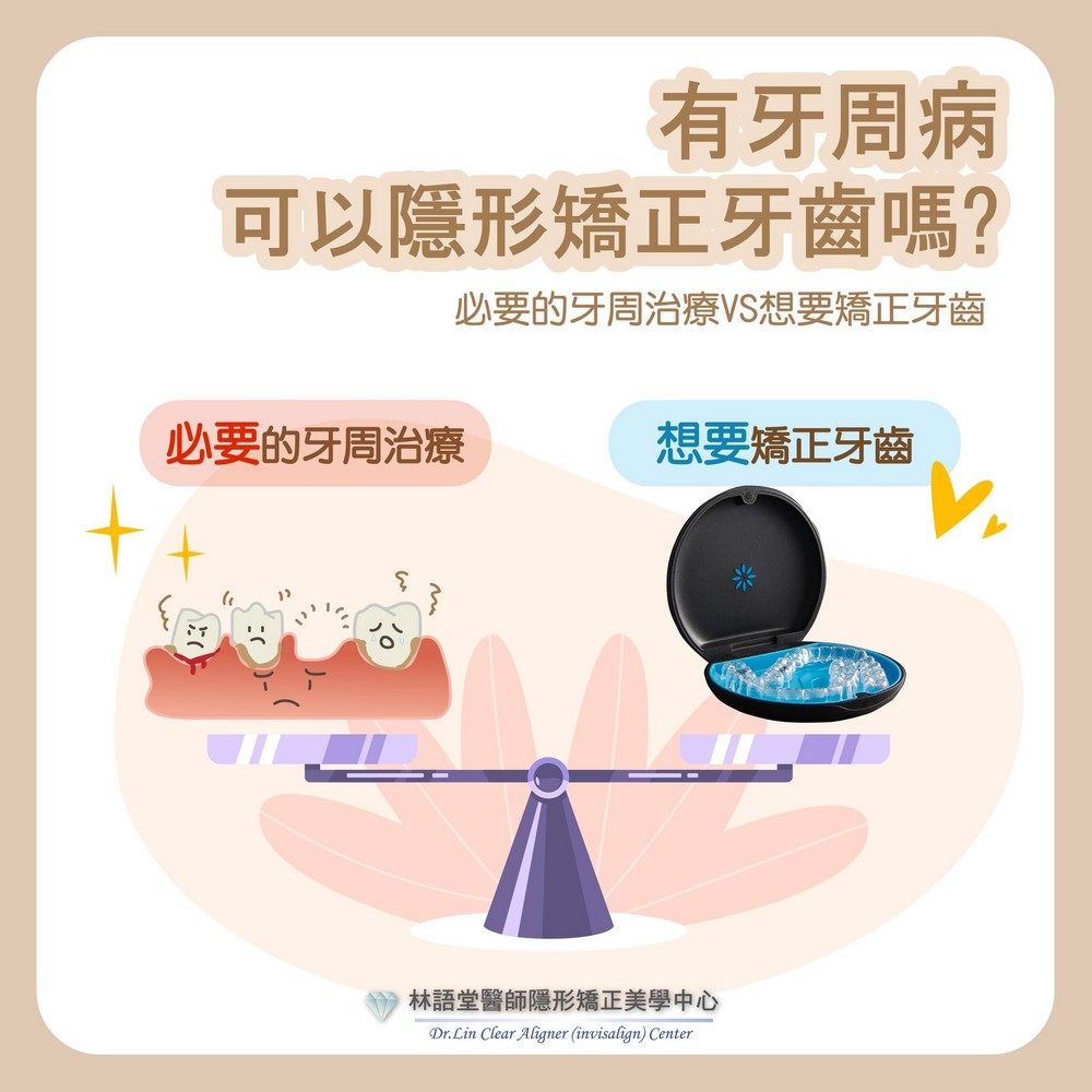 有牙周病，可以隱形矯正嗎?